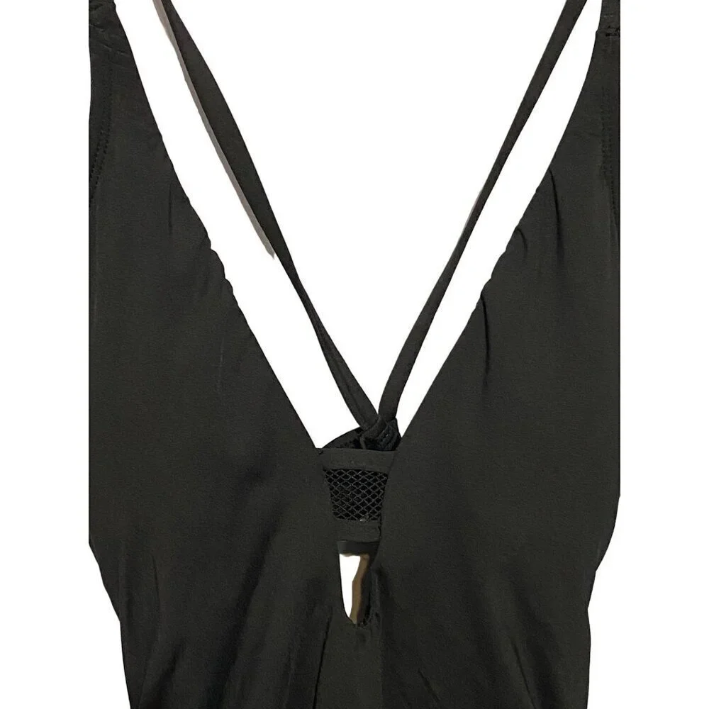Cole One Piece Black Swimsuit with Crisscross Straps‎ Women’s Size 6 NWT